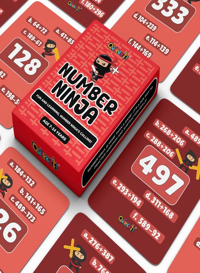 Gangaur Number Ninja Math Card Game - Educational and Fun for Kids & Adults - Perfect for Family Game Nights, Classroom Learning, and Strategic Play | Age 7 + - Image 2